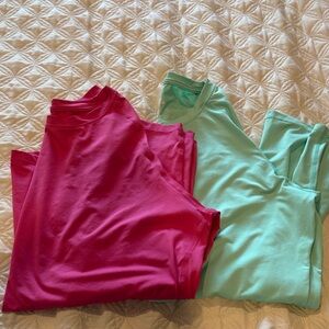 Women's Pink and Mint Swim Coverups